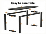 Artiss Console Table 110CM Black FUR-Y-CST-01-BK