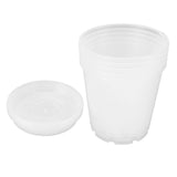 5 Set Orchid Pots with Holes and Saucers Breathable Clear Plastic Orchid Planter Plant Pot for V1294-YM0901-3111240151712