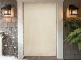 Beige Thermal Insulated Door Curtain, Draft and Sound Barrier Panel, 82 x 204 cm V1188-MS-731-149