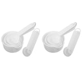 2 Sets Plastic Measuring Spoon and Cup Set Baking, Cooking, Kitchen Tools, Tablespoons and Cups V1370-AZ4-16060