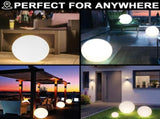 16' LED Glowing Ball Light w/Remote Set of 3, 13 RGB Colors Changing Waterproof Light Up Ball V1192-AZ-W-25753