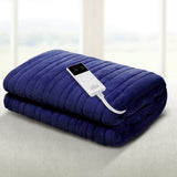 Giselle Bedding Electric Throw Blanket - Navy EB-THROW-RUG-NVB