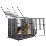 Heavy Duty Dog Cage with Lock & Bottom Tray XXL V767-XPET686-XXL-G2