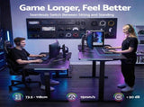 Artiss Electric Standing Desk Height Adjustable Gaming Desk Home Office 140cm HASD-ET156E-GAME-BK-AB
