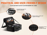 Rolling Makeup Train Case Large Storage 3 Tiers, Convenient Carry With Handle, Wheels, Strap, V952-HZBXLGS3C000ZDTHJV0