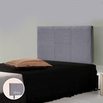 Linen Fabric Single Bed Headboard Bedhead - Grey V63-800817