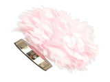 Feather Table Lamp USB Type C 5V Touch Control Stepless Dimming LED Table Lamp for Bedroom Cafe Pink V1294-YM0703-3119230061412