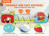 3 in 1 Kids Play Tent with Tunnel for Boys, Girls, Babies and Toddlers, Indoor/Outdoor Pop Up V952-PPSDZPX3DCS087RJTV0