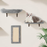 Wall Mounted Cat Shelves, Cat Wall Shelves and Perches with Jumping Boards, Hammock, Sofa, Cat Tree V952-ZYSBGSMPJ6JTKY3NYV0