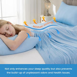 Cooling Blanket for Hot Sleepers Twin Size, Cold Blanket for Couch Bed Sofa, Lightweight Breathable V1192-AZ-W-0183