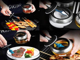 Revolving Spice Rack Organizer, 4-Jar Seasoning Containers with 360&deg Rotating Holder, Oil and V1192-AZ-W-10353