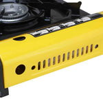 Portable Butane Stove Gas Burner Yellow with Korean BBQ Stone Pot GASBURNERYELLOWWITHSTONEPOT