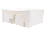 Fabric Bins Multipurpose Large Capacity Foldable Thickened Cotton Linen Steel Frame Clothes V1294-YM0901-3117240240212