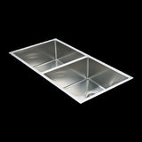 865x440mm Handmade Stainless Steel Undermount / Topmount Kitchen Sink with Waste V63-819493