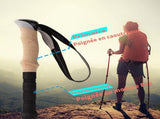 Mountaineering Walking Poles, Adjustable Trekking Poles with Anti-Shock Function, Ultralight & V1189-LC-RY-00317