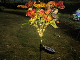 Solar Lawn Lamp Decorative Butterfly Garden Lights Outdoor Landscape Pathway Light IP65 Waterproof V1294-YM0901-L6881WW-2