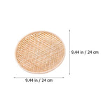 Set of 3 Shallow Baskets with Woven Trays - Multi-Purpose Fruit, Vegetable, Dessert Serving and Wall V1189-WXFWAL-20260326-01680