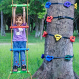 Ninja Tree Climbing Kit, 12 Tree Climbing Holds, 6 Ratchet Straps, and a Climbing Ladder, Climbing V952-PSZJTZ12PCSDLD8RSV0