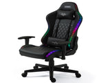 Overdrive Gaming Chair, with Bluetooth Speakers, RGB LED Lights, Reclining Game Armchair, Black V219-OFFGCROV5BKA