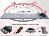 10 Vibrating Motors Massage Mat Full Body Heated Mattress Pillow Pain Relief AU V201-MAS6010GY8AU