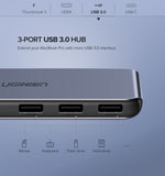 UGREEN Dual Type-C 5 in 1 to 3*USB3.0+ USB-C Female+PD Converter V28-ACBUGN50775