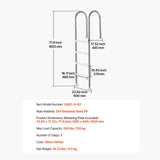 4-Step Stainless Steel Pool Ladder of 2 Handrail for 1371.6 mm Decked Pool V952-DXYCTTBGGBXGT35OAV0