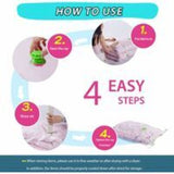 4 Pack XL Vacuum Storage Bags for Clothes Quilts and Bedding, 120 x 100cm V1237-ZY-528-078