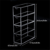 Tape Organizer, 4 Drawers Stackable Plastic Washi Tape Box Organizer Storage, Clear Storage Drawers V1369-AZ3-W-11312