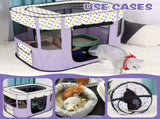 Foldable Pet Playpen for Cats and Small Dogs, Portable Puppy Exercise Cage, Indoor Pet Enclosure V1341-ZY-2A7CVKYU-2XL-GREEN