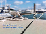 1Set Black Stainless Steel Telescoping Boat Hook Pole Portable Multi Purpose Hook V1192-AZ-W-23902