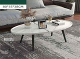 Oval Coffee Table Mid Century Modern Minimalist Display V63-921071