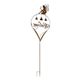 Welcome Garden Stake w Fairy Bells 87cm V637-71671WEL