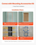 Shower Niche 40.6 x 71.1 x 10.2 cm Recessed Wall Shelf for Bathroom V952-SLLYBK2C16IN1T8NP001V0
