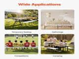 Plastic Folding Bench, 6 ft Portable Bench for Indoor/Outdoor Picnic Party Patio Camping Dining, V952-SLKZDYDZY6FTUQW6VV0