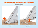 Removable Dock Ladder 5 Steps, 159 kg Load Capacity, Pontoon Boat Ladder with 4'' Wide Step & V952-MTXTCXSJFHXJDO516V0