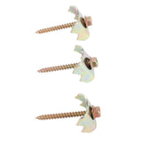 100Pcs Fence Nails 4.9cm Compact Easy Installation Steel Wire Fencing Nails Screws for Field Garden V1294-YM0901-3111240331111