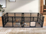 PaWz Pet Playpen Folding Dog Plastic M Medium PT1122-M-BK