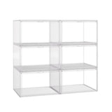 Stacked 6Pc Shoe Box Storage Display Stackable SHOEBOX1006-6PC_NZ