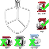 Flat Beater for KitchenAid 5-6 Quart Bowl-Lift Stand Mixer,Fit for 5 Plus and V1370-AZ4-08224