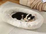 Fluffy Donut-Shaped Pet Bed- Soft, Cozy, and Anti-Anxiety for Dogs and Cats, Machine Washable V888-ELOSUNG10220