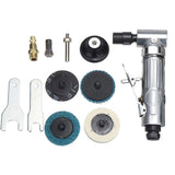 Air Die Grinder, 90&deg Bend Angle Grinder - 1/4" Air Inlet - 2" Sanding Disc - Pneumatic Sander V1188-MS-227-2297
