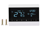 AC220V Touch Screen Thermostat WallHanging Stove Temperature Controller for Water/Floor Heating V1294-YM0901-3114210053211
