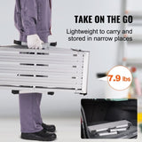 VEVOR Folding Work Platform, 330 lbs Load Capacity, Aluminum Drywall Stool Ladder, Heavy Duty Work V952-ZDPTGDBKD76CMO2TUV0