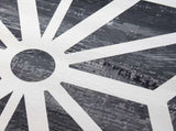 200x300cm Large Floor Black & White Geometric Rug Modern Area Carpet for Bedroom & Lounge V63-838371