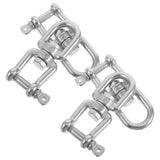 4-Pack Stainless Steel Heavy Duty Swivel Hooks with Smooth for Swing, Marine, and Outdoor Use V1366-AZ2-W-16064