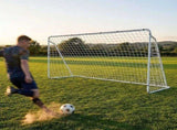 3.6m x 1.8m Portable Soccer Goal Net Steel Post Frame Backyard Football Training Set V63-952511