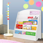 Keezi 5 Tiers Kids Bookshelf Magazine Shelf Organiser Bookcase Display Rack White FURNI-E-BOOK-UBER-WH