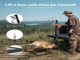 Hitch Deer Hoist with Lifting System Platform, 300 lbs Load Capacity, Game Hoist Winch Lift with V952-PTSLSHL300LBWVV3H001V0