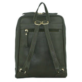 Pierre Cardin Rustic Womens Leather Backpack Bag Handbag Back Pack Travel - Olive V563-PC_3213-OLIVE
