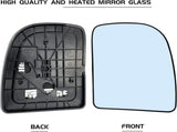 Ford Passenger Right Side Heated Mirror Glass Replacement for E150 E250 E350 E450, Excursion, F-250 V1189-LC-AMZ-00192